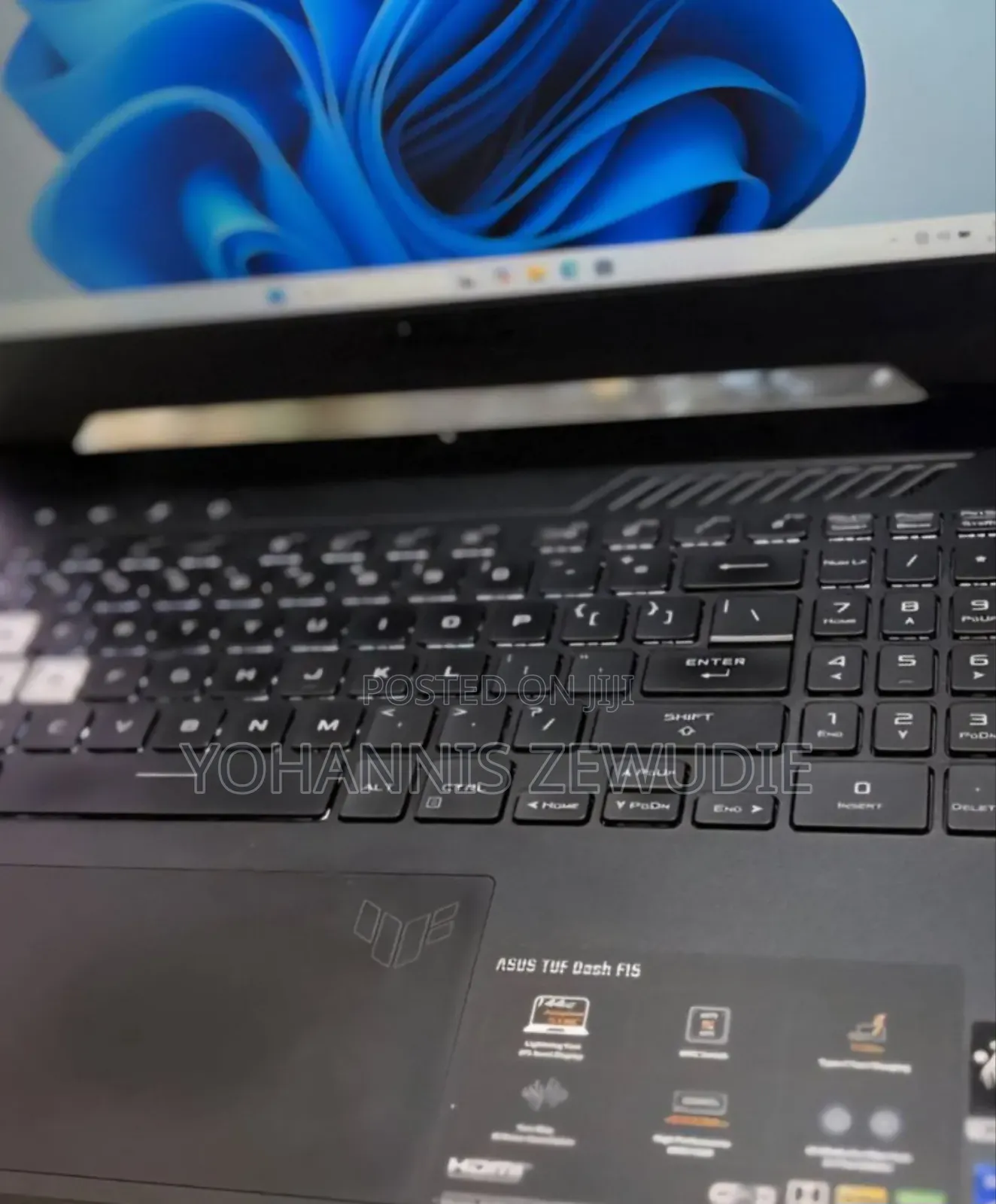 New Laptop Asus TUF Dash F15 32GB Intel Core I7 SSD 1T