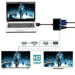 Usb 3.0 to Hdmi and Vga Adapter
