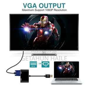Usb 3.0 to Hdmi and Vga Adapter