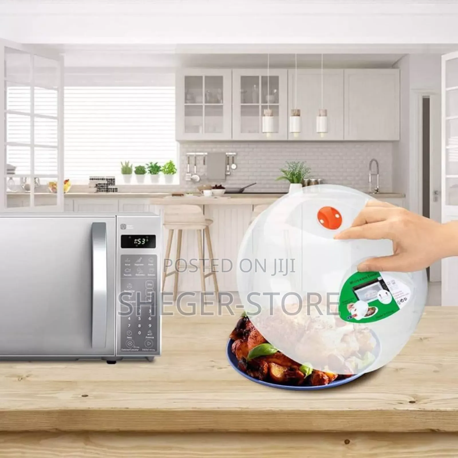 Microwave Food Cover With Plate(Free Delivery Included)