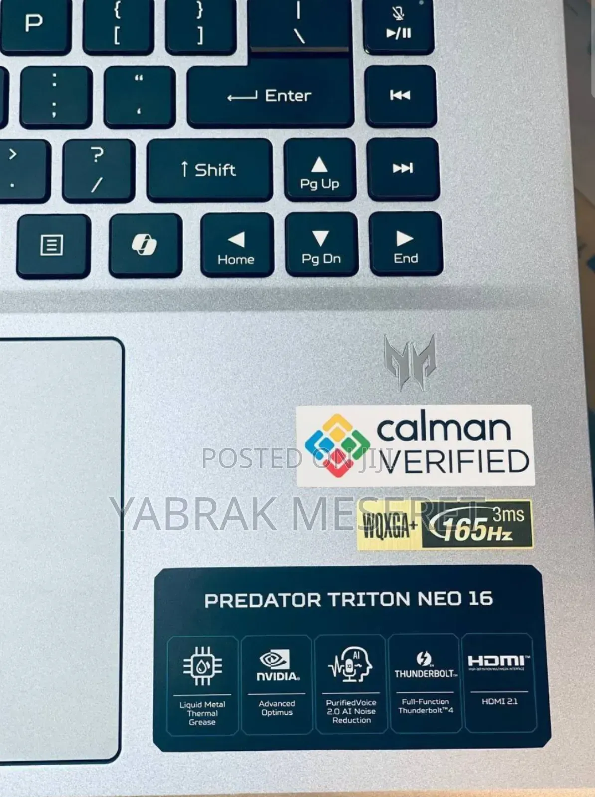 New Laptop Acer Predator Helios Neo 16 16GB Intel Core I9 SSD 1T