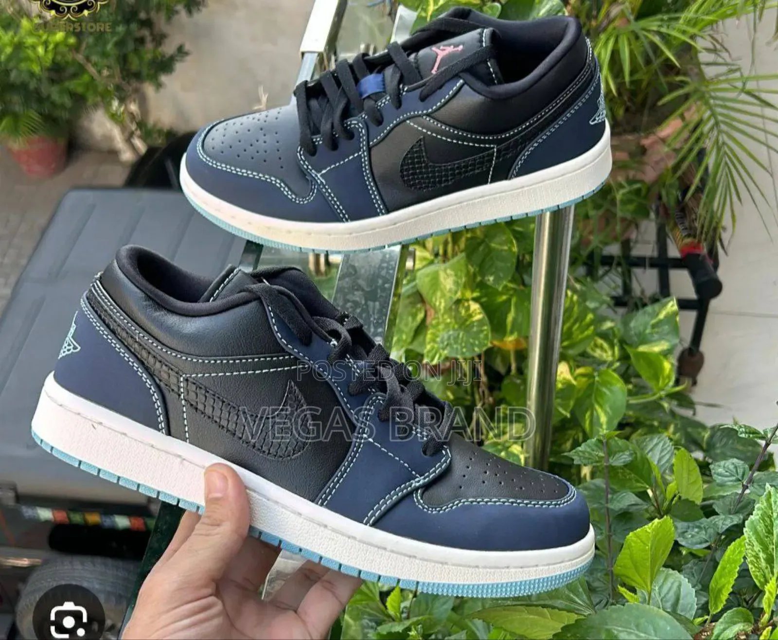 Nnike Air Jordan 1 Blue Black Master Quality Shoes