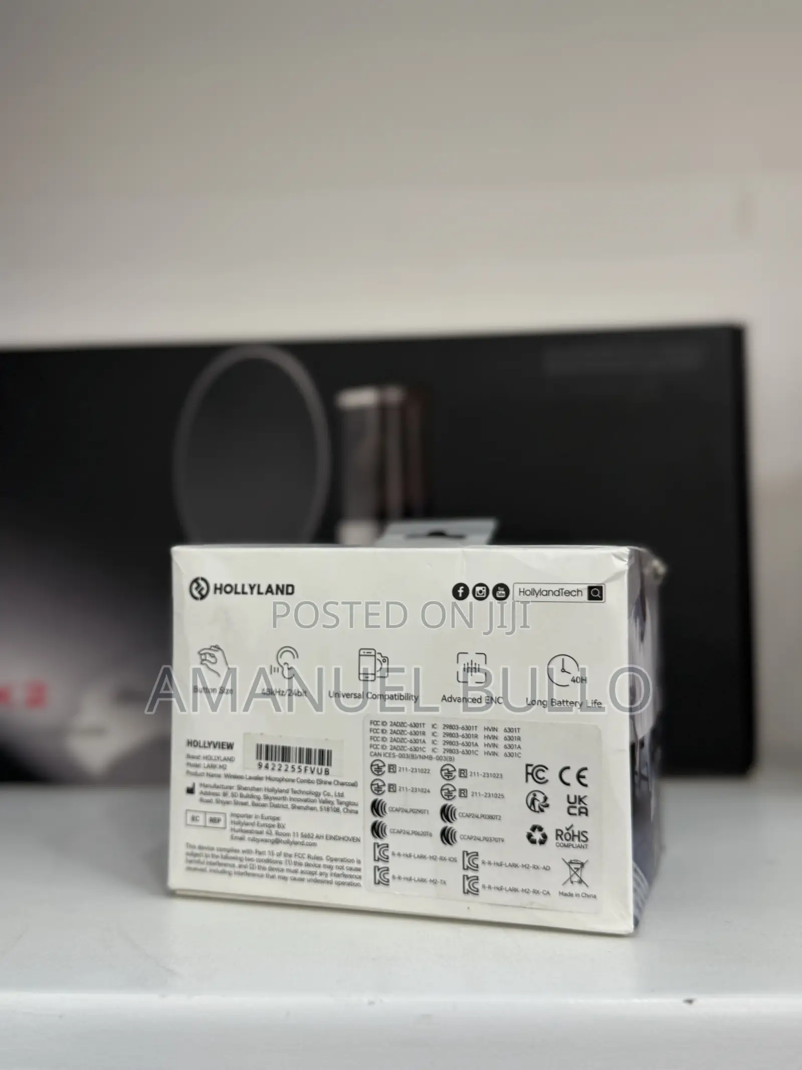 Hollyland Lark Microphone For Professional Audio Rec