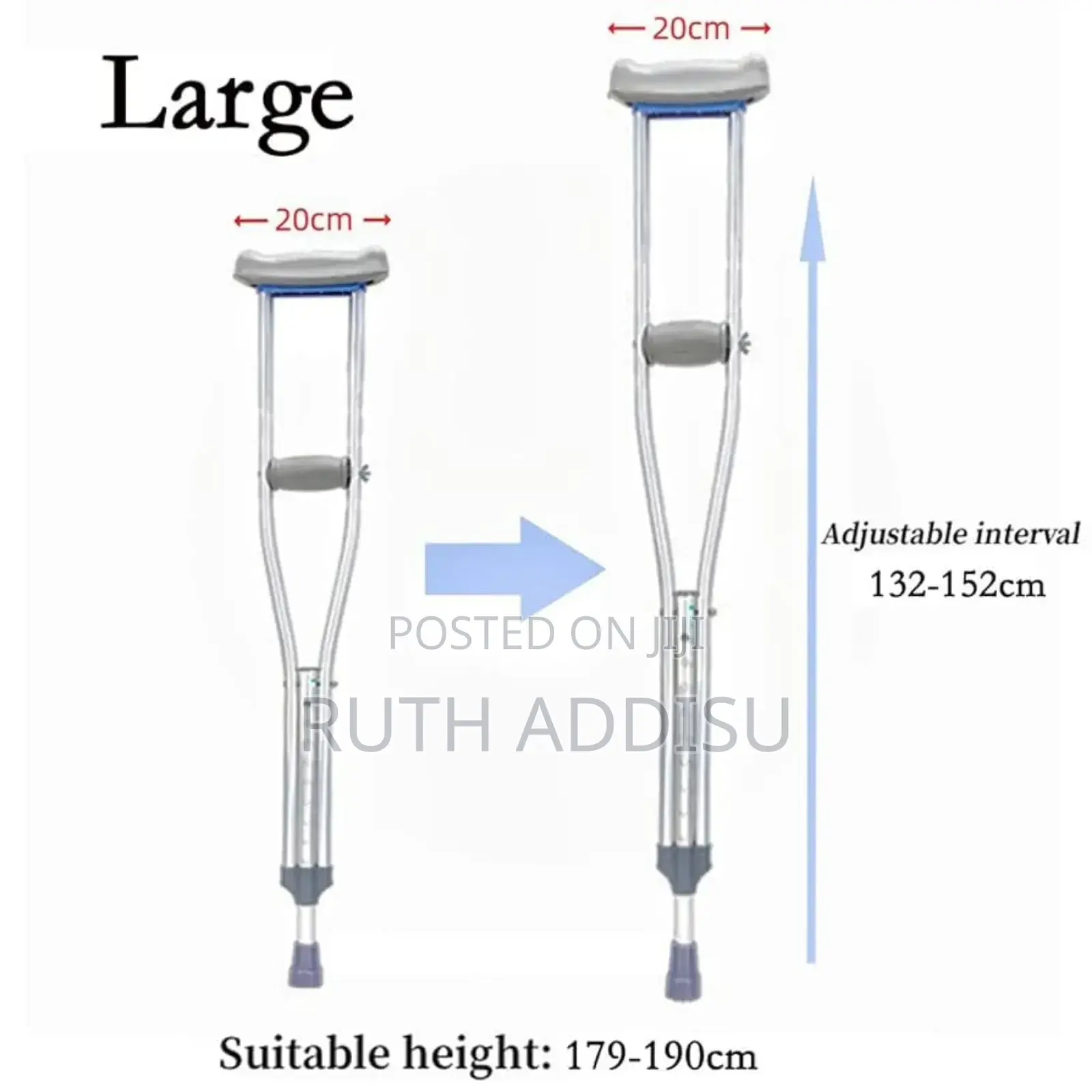 Axillary Bilateral Crutches朱紅axillary Crutches衫軍crutches