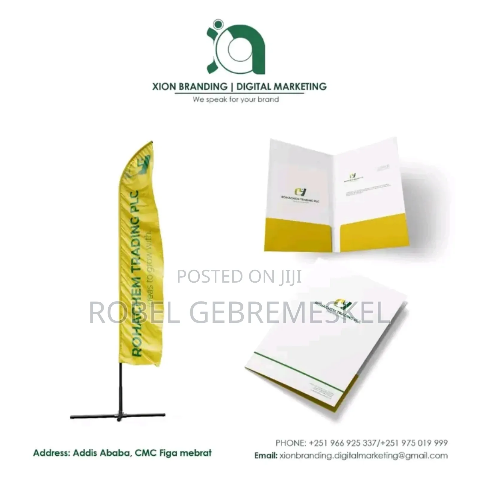 Logo, Business Card T-Shirt Note Book Flyer Magazine