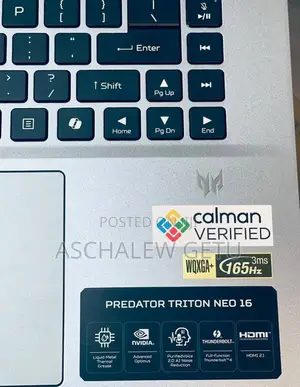 New Laptop Acer Predator Helios Neo 16 16GB Intel Core Ultra 9 SSD 1T