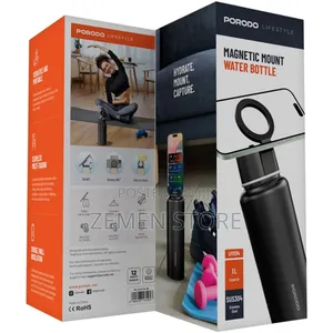 Photo - Magnetic Phone Holder Mount Water Bottle for Cold and Hot Storage