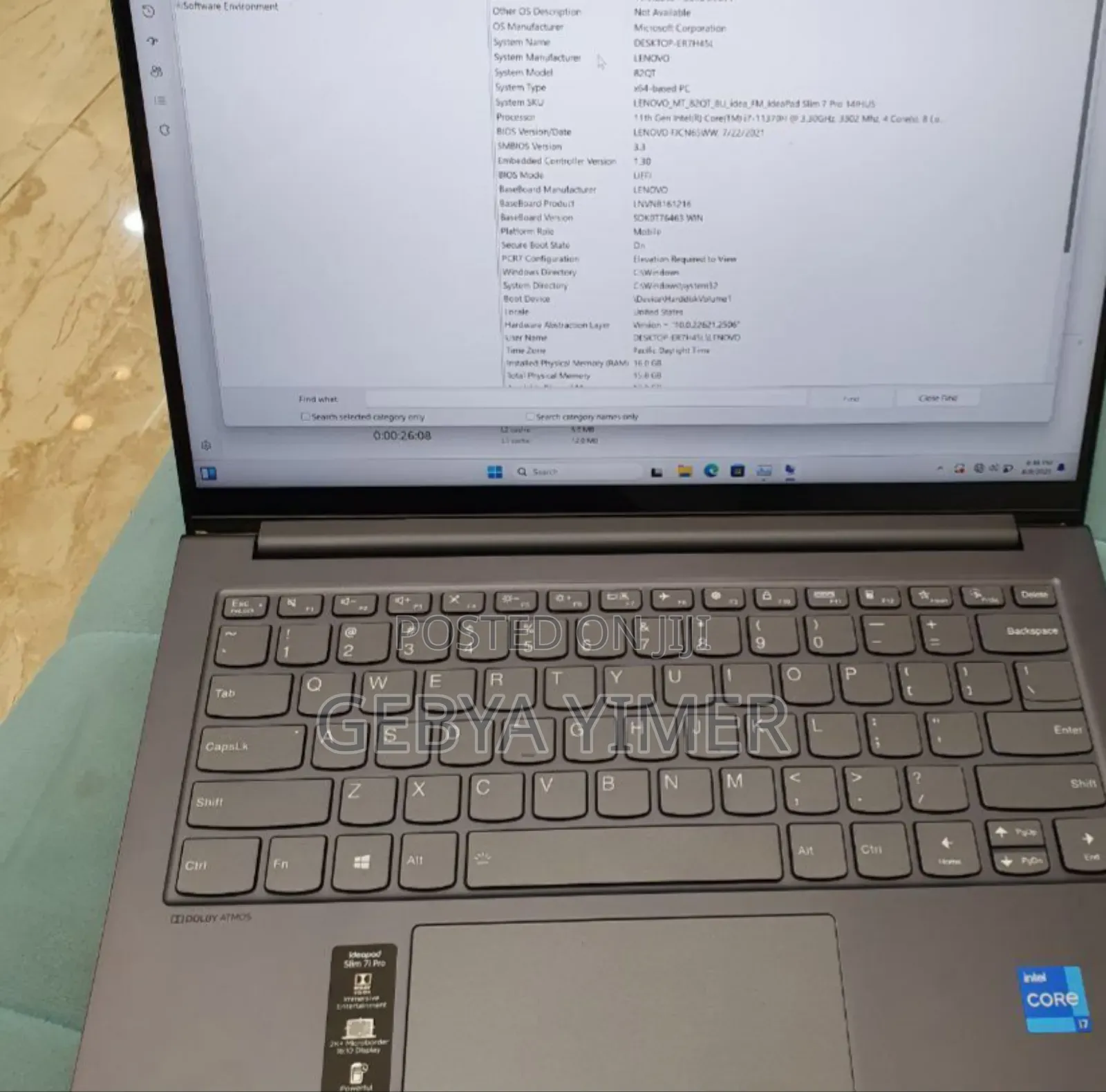 New Laptop Lenovo Legion 5 16GB Intel Core i7 SSD 1T