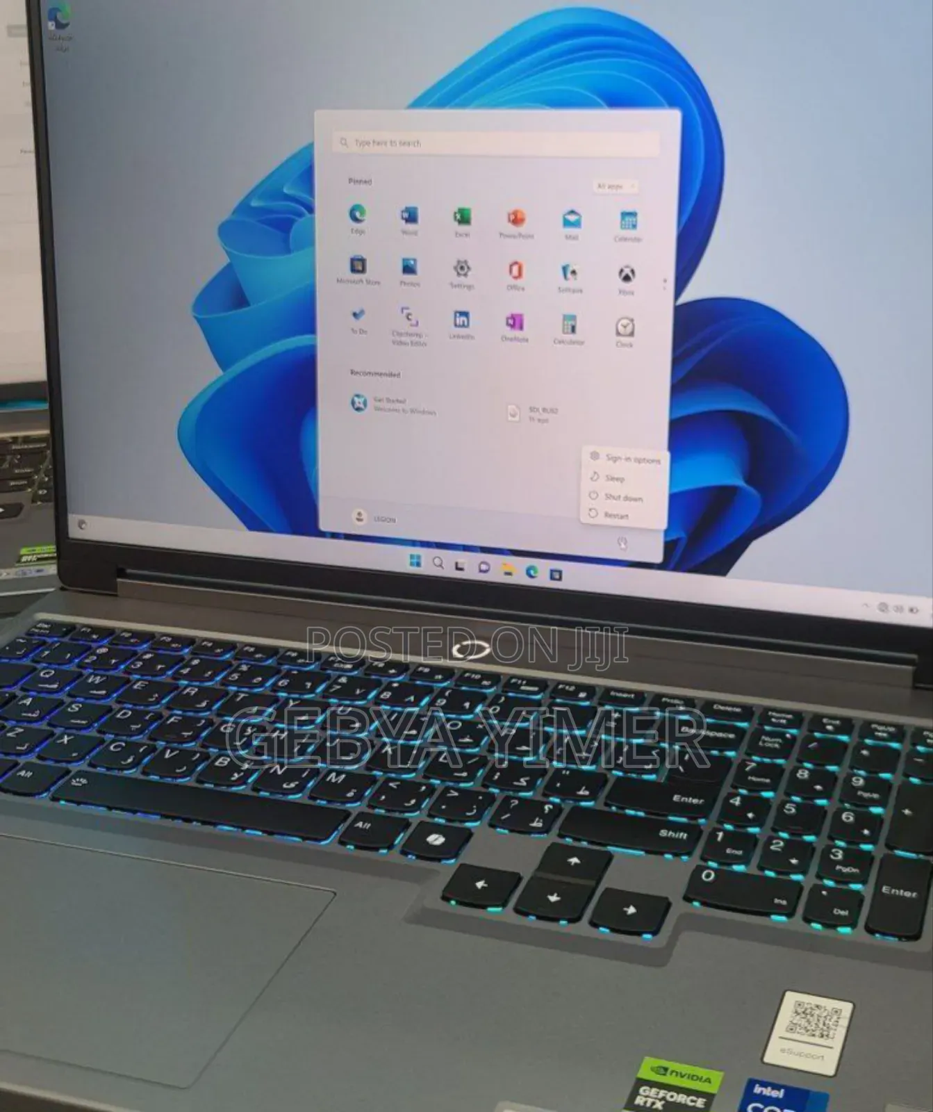 New Laptop Lenovo Legion 5 16GB Intel Core i7 SSD 1T