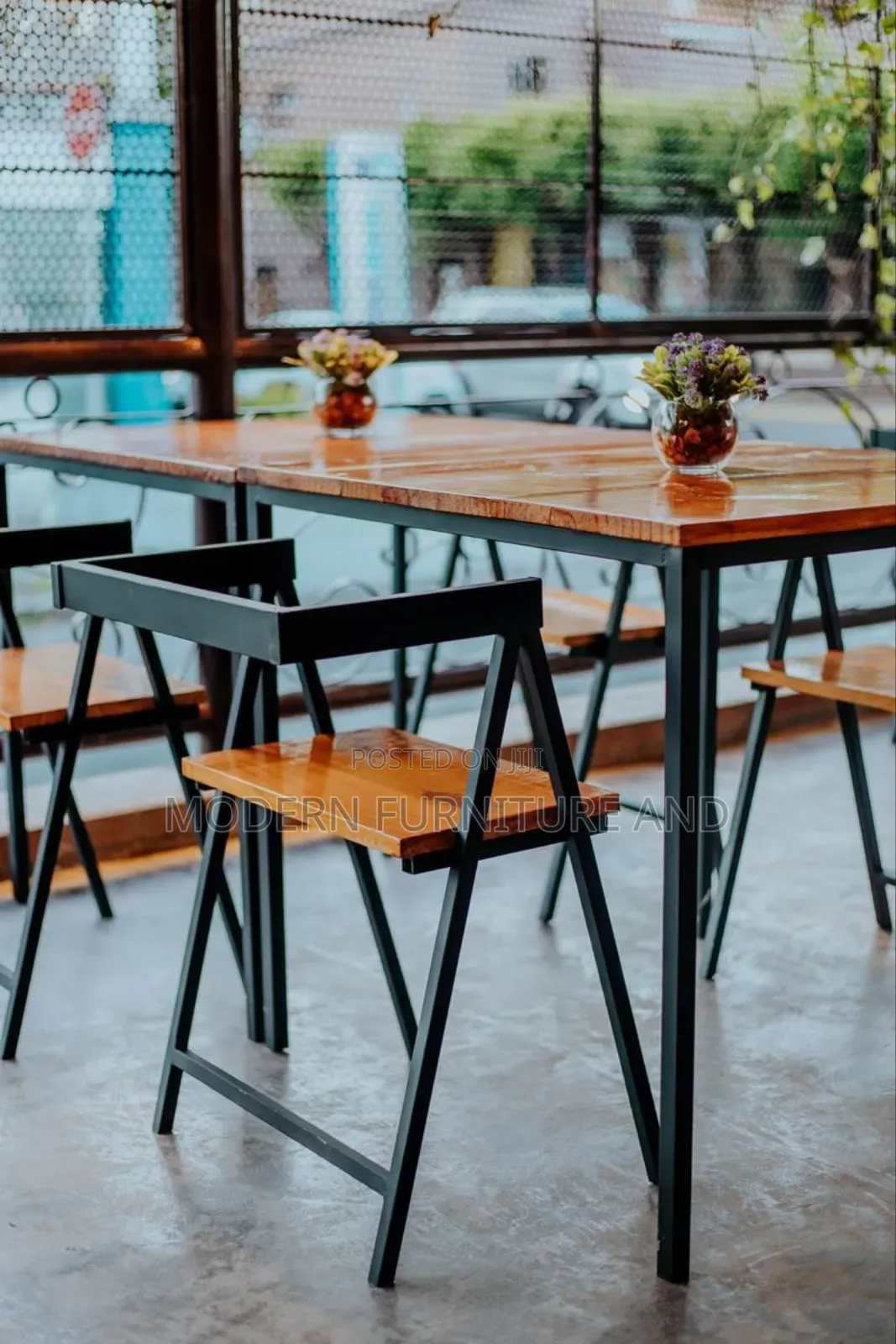 Elegant Cafe Chairs and Table Sets ( Table+3chairs)