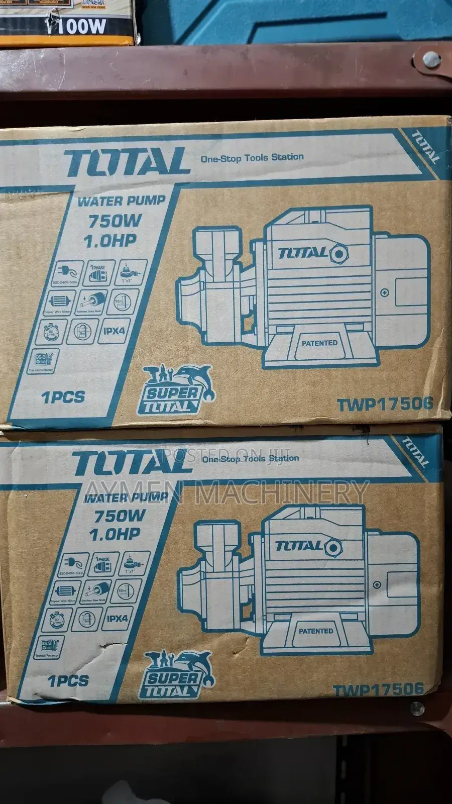 Total 1hp Water Pump የውሀ ፓምፕ 1የፈረስ ጉልበት