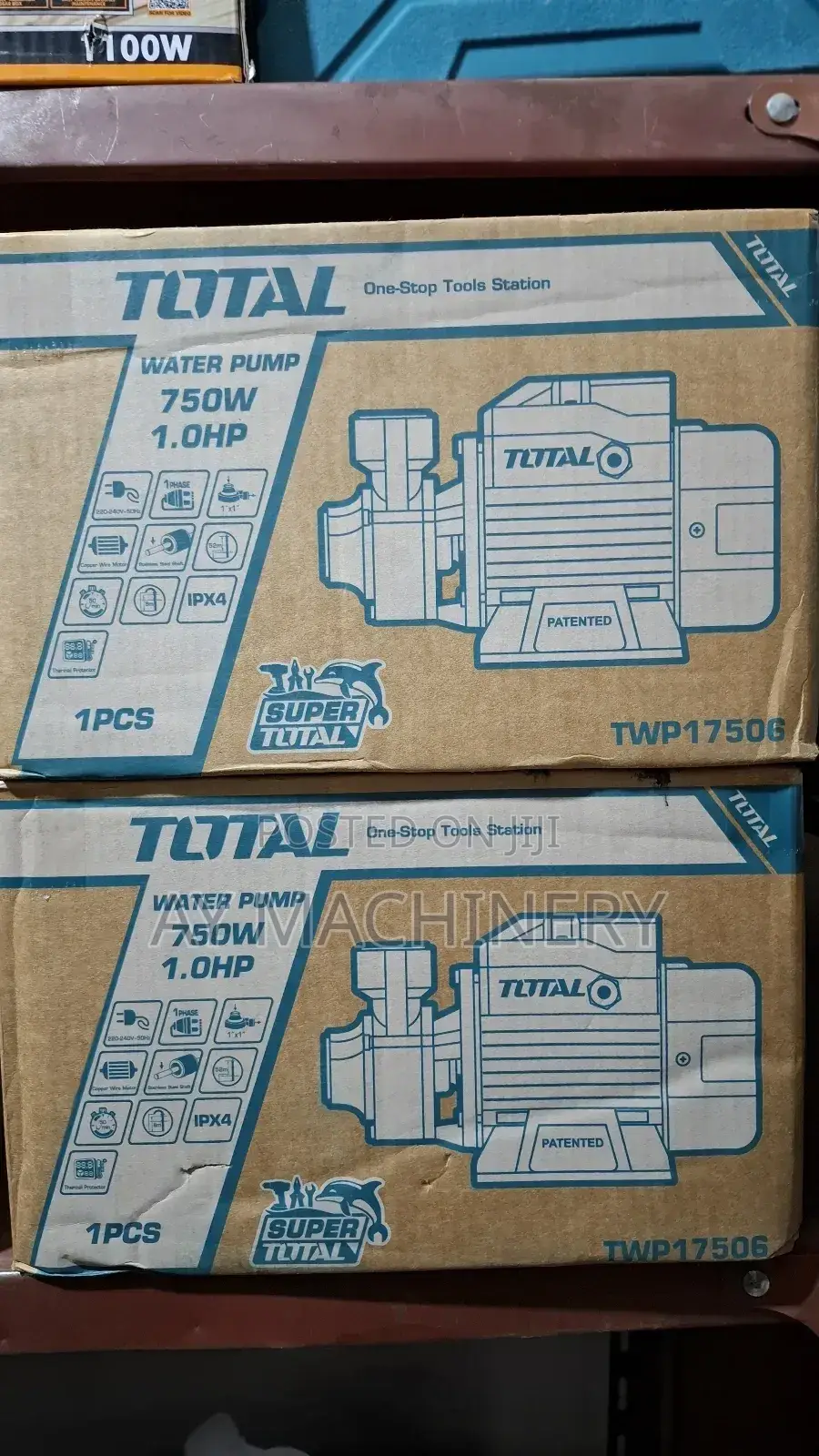 Total 1hp Water Pump የውሀ ፓምፕ 1የፈረስ ጉልበት
