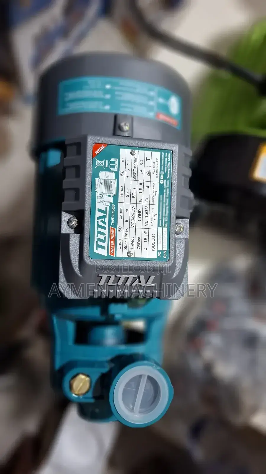 Total 1hp Water Pump የውሀ ፓምፕ 1የፈረስ ጉልበት