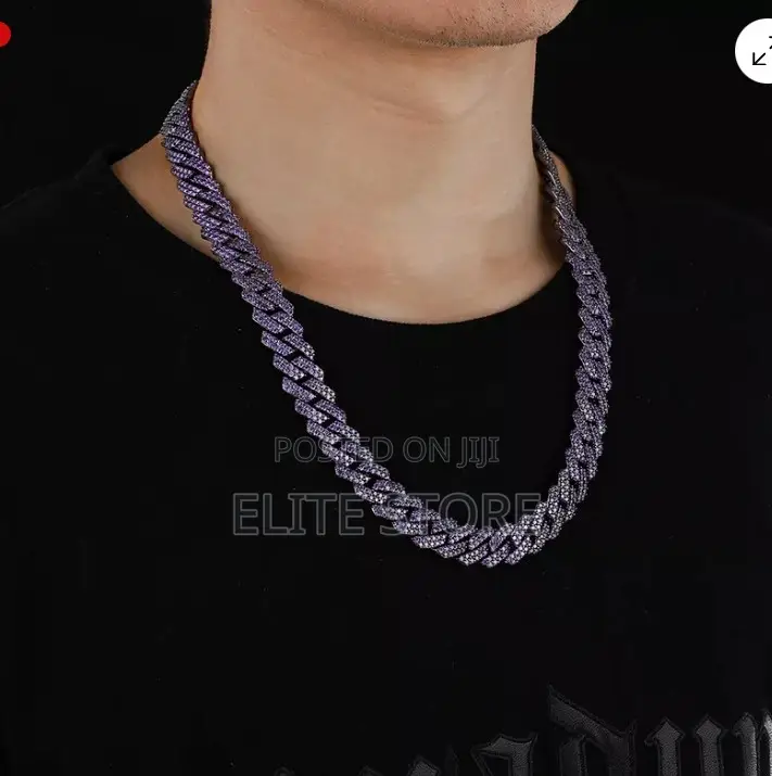 Hip Hop Violet Iced Chain