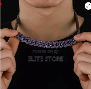 Hip Hop Violet Iced Chain