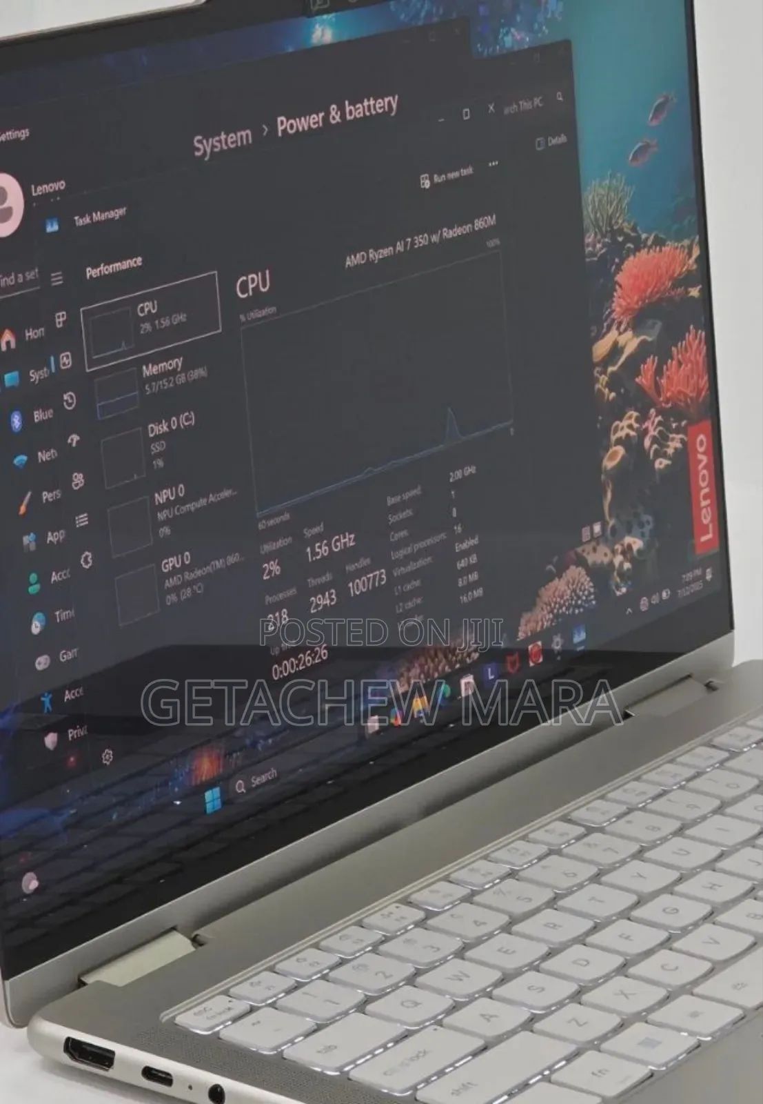 New Laptop Lenovo ThinkPad Yoga 16GB AMD Ryzen 7 SSD 1T