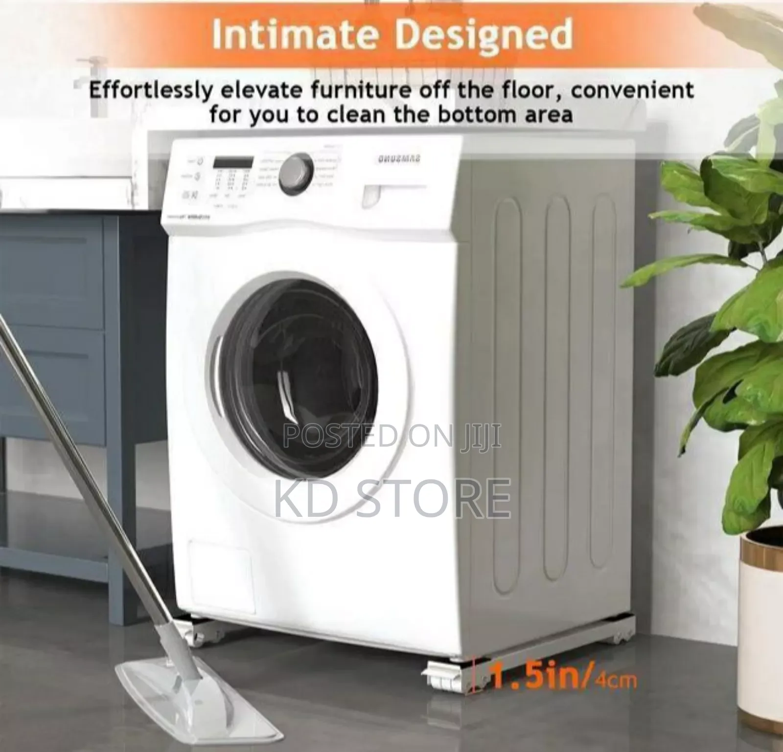 Adjustable Moving Roller Wheels Stand With Brake.