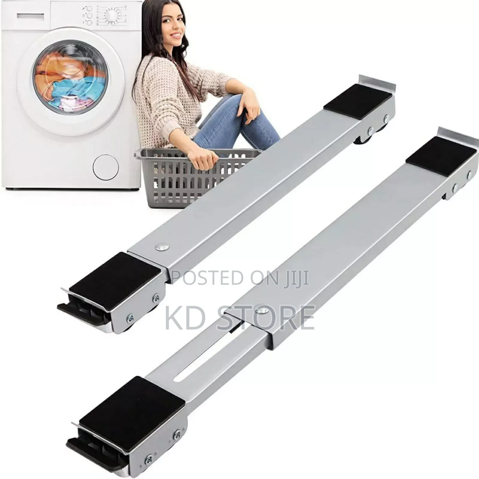 Adjustable Moving Roller Wheels Stand With Brake.