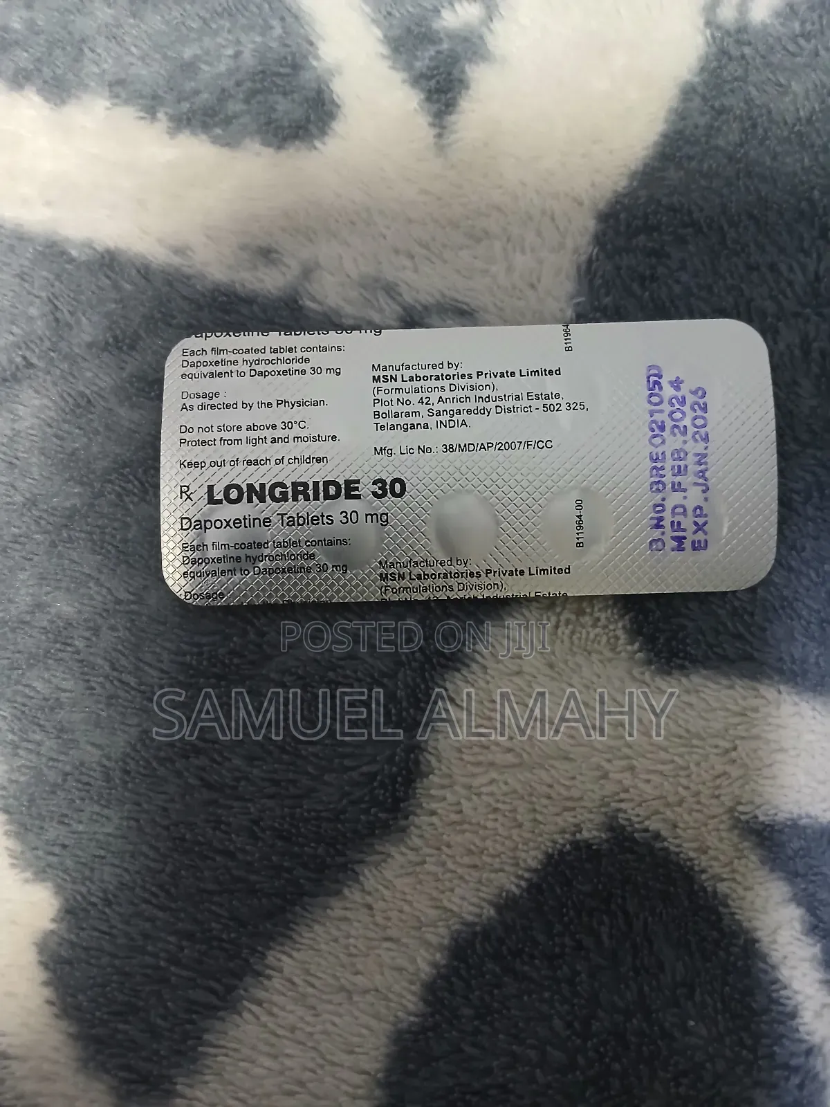 Dapoxetine (Viagra) (For Sex)