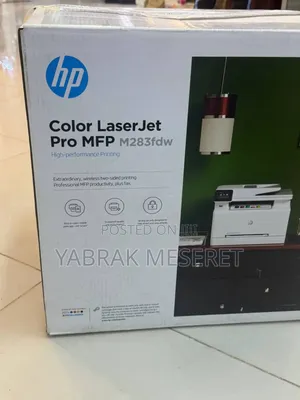 Photo - Brand With Carton Hp Color Laserjet Pro MFP M283fdw Hp Color Laserjet