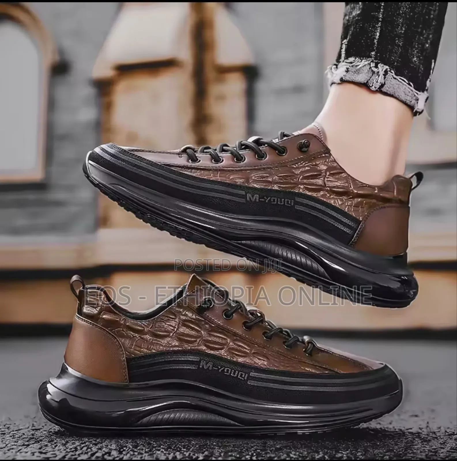 Casual Crocodile Pattern Men Sneakers [Preorder]