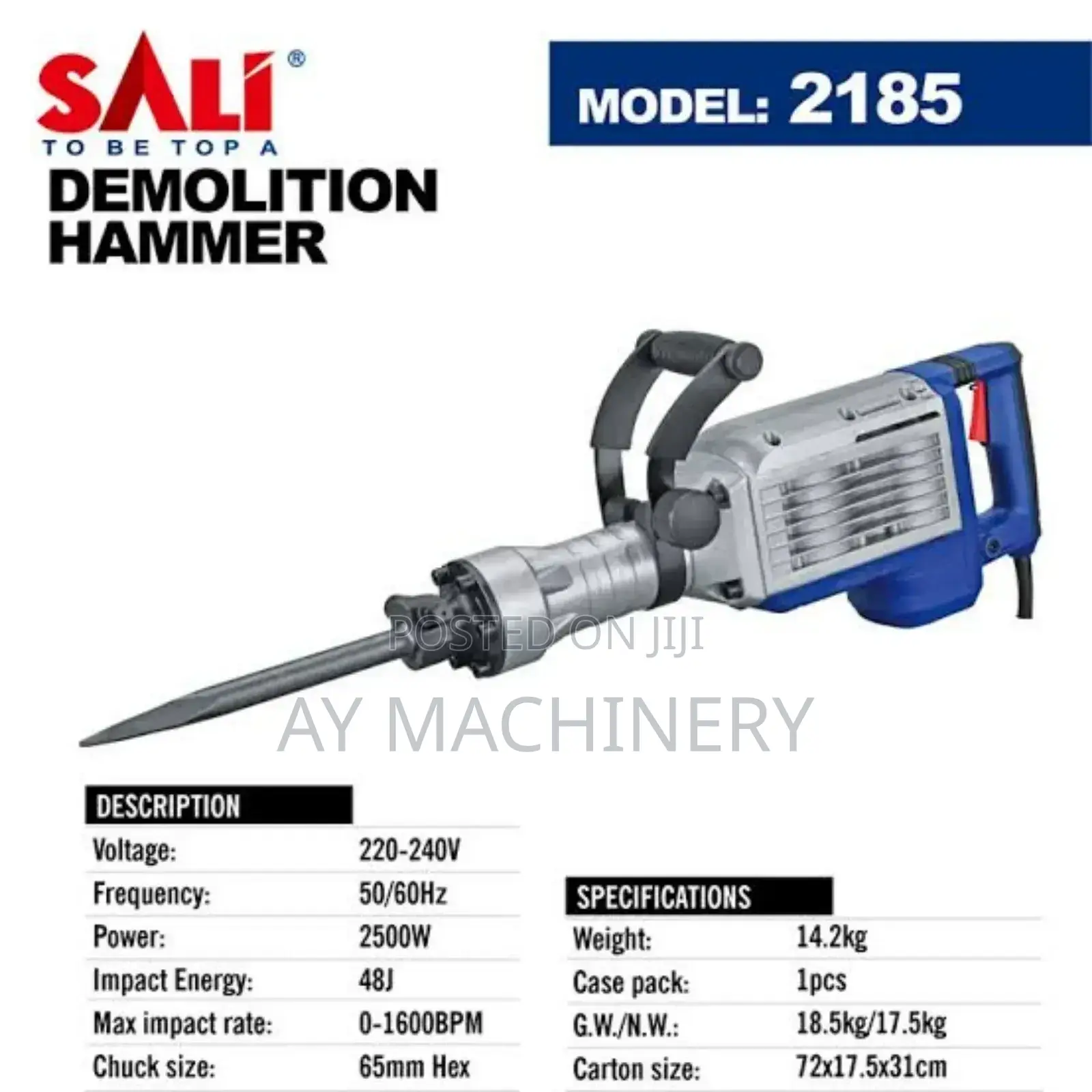Sali Demolition Breaker Jackhammer 2500w