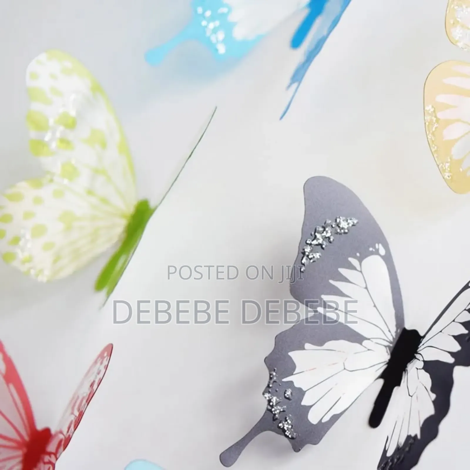 Crystal Butterfly Wall Sticker Garden Beautiful 3d Butterflies