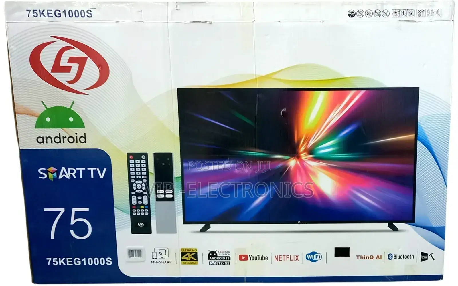 Lj 75 Inch Tv Tv Smart Uhd Android Double Screen Tv