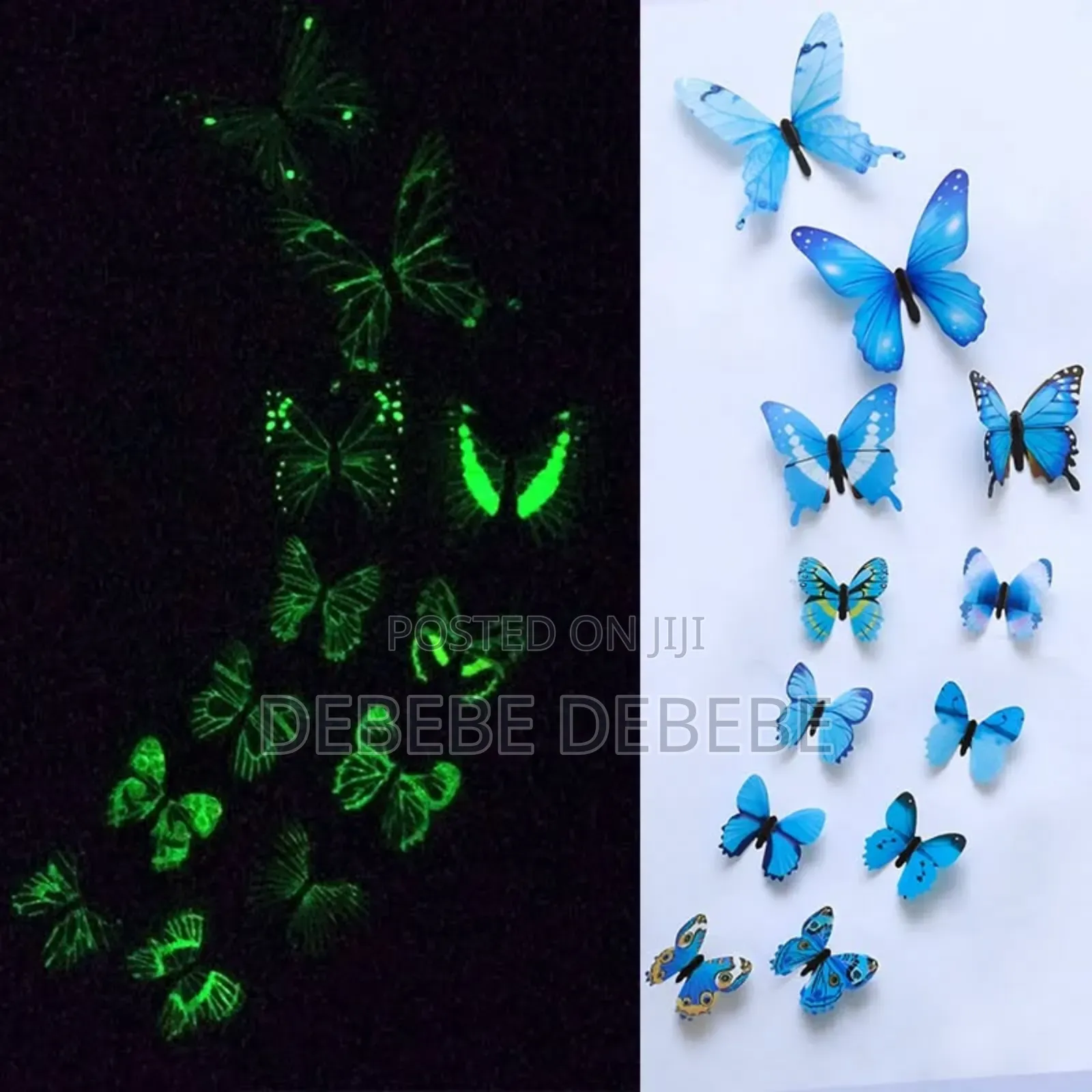 Luminous Butterfly Wall Stickers Living Room Butterflies.