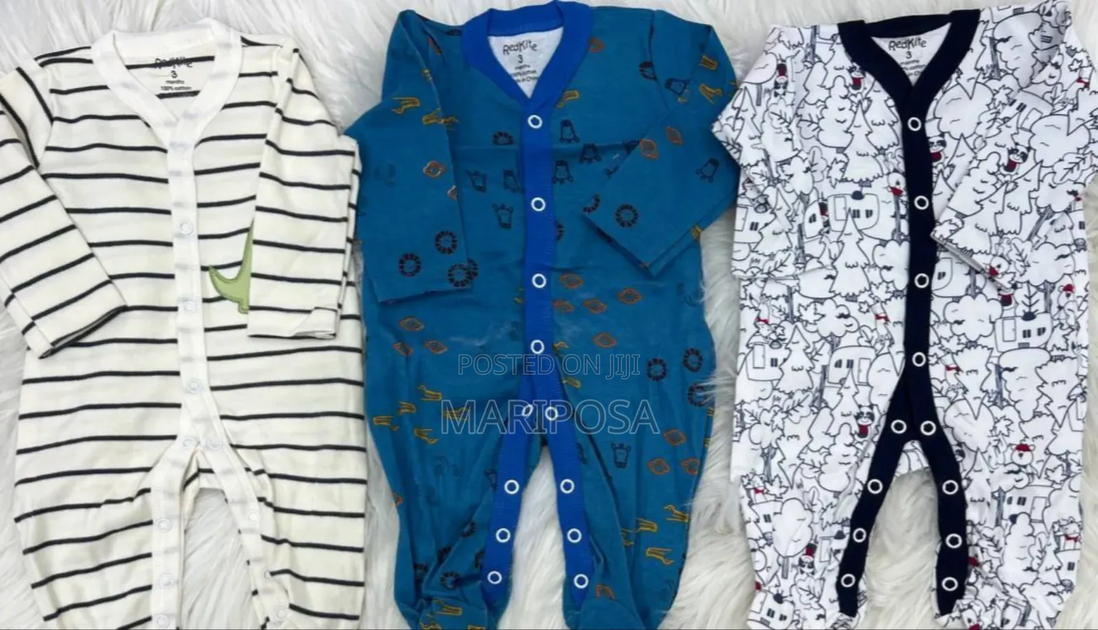 3 Piece Newborn Baby Foot Wrapped Jumpsuit