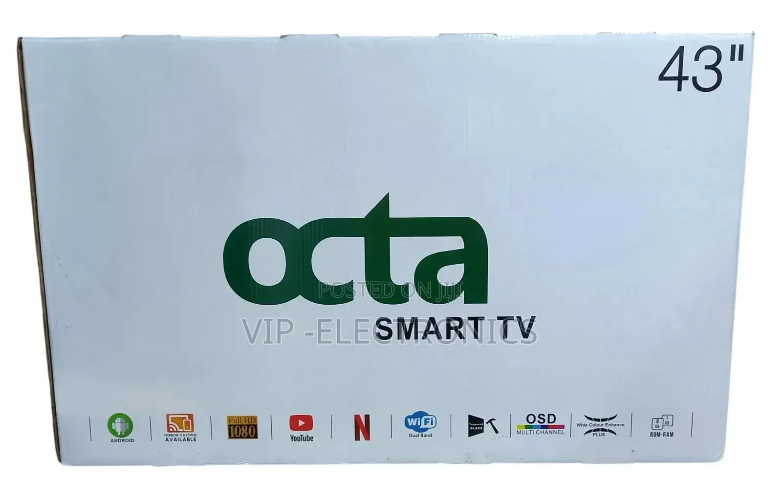 Octa 43 Inch Tv Smart Uhd Android 14.0 Quality Products