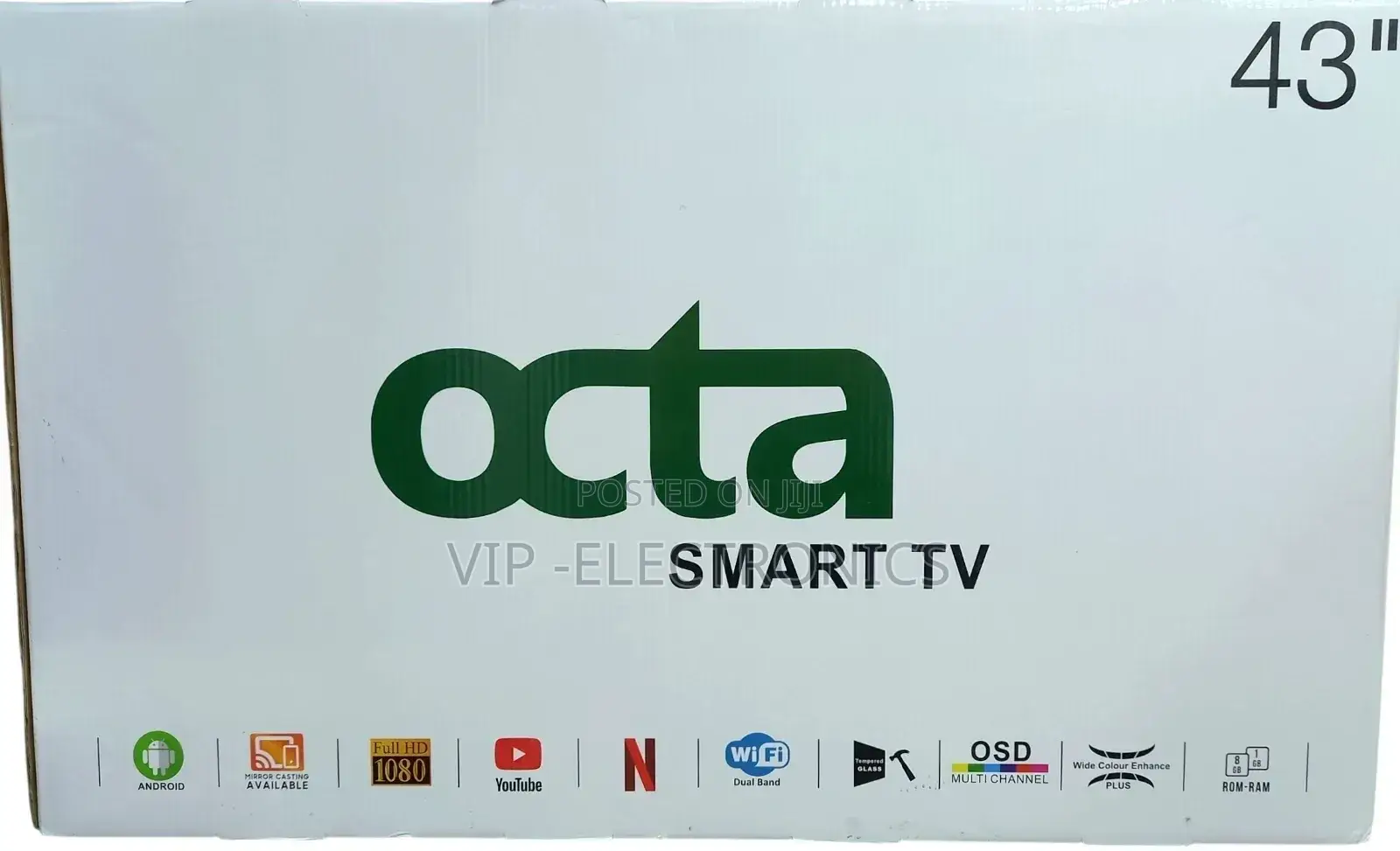 Octa 43 Inch Tv Smart Uhd Android 14.0 Quality Products