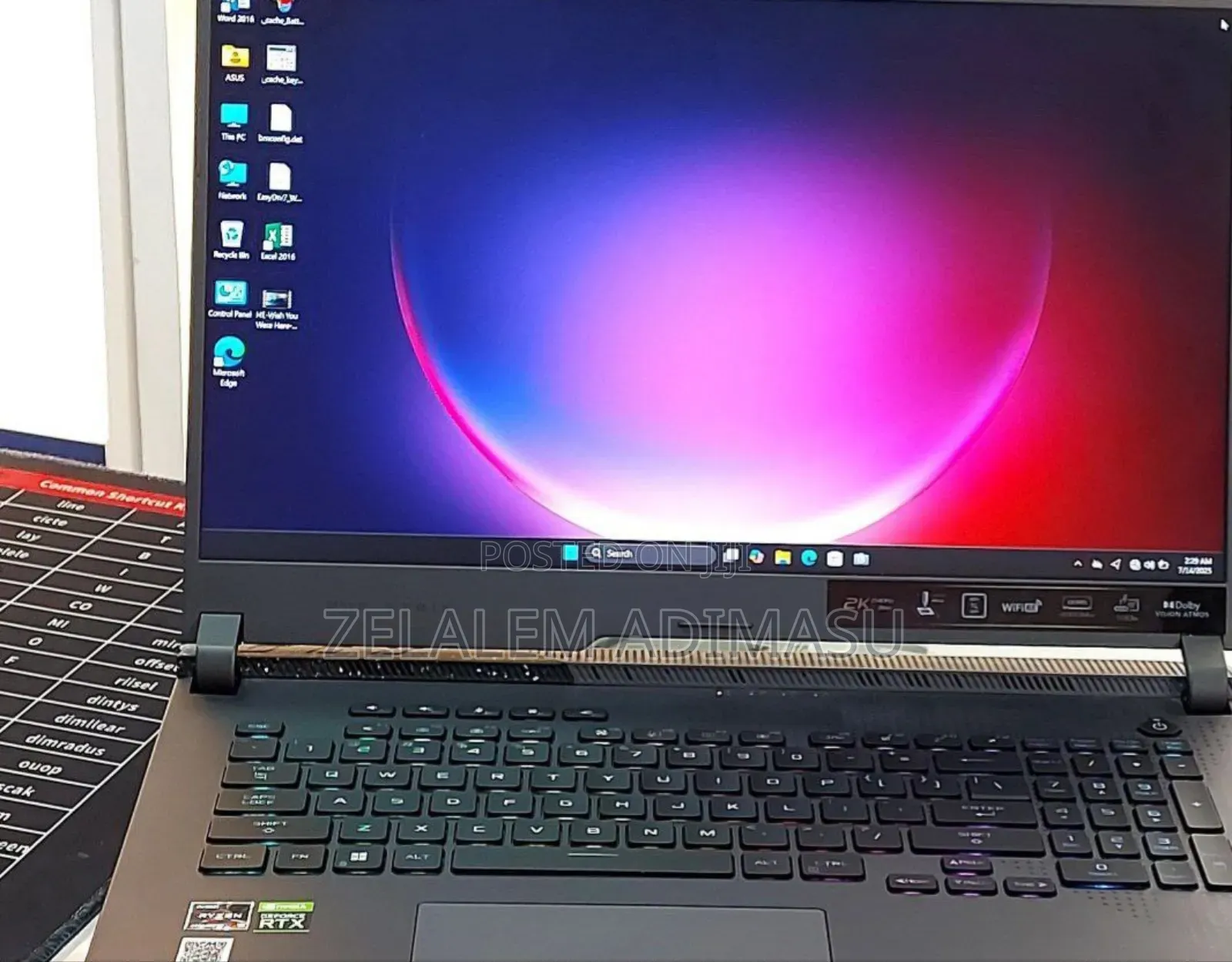 New Laptop Asus ROG Strix G15 16GB AMD Ryzen 9 SSD 1T