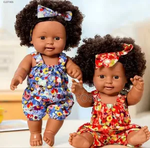 African Blacki Girl Doll With Dress