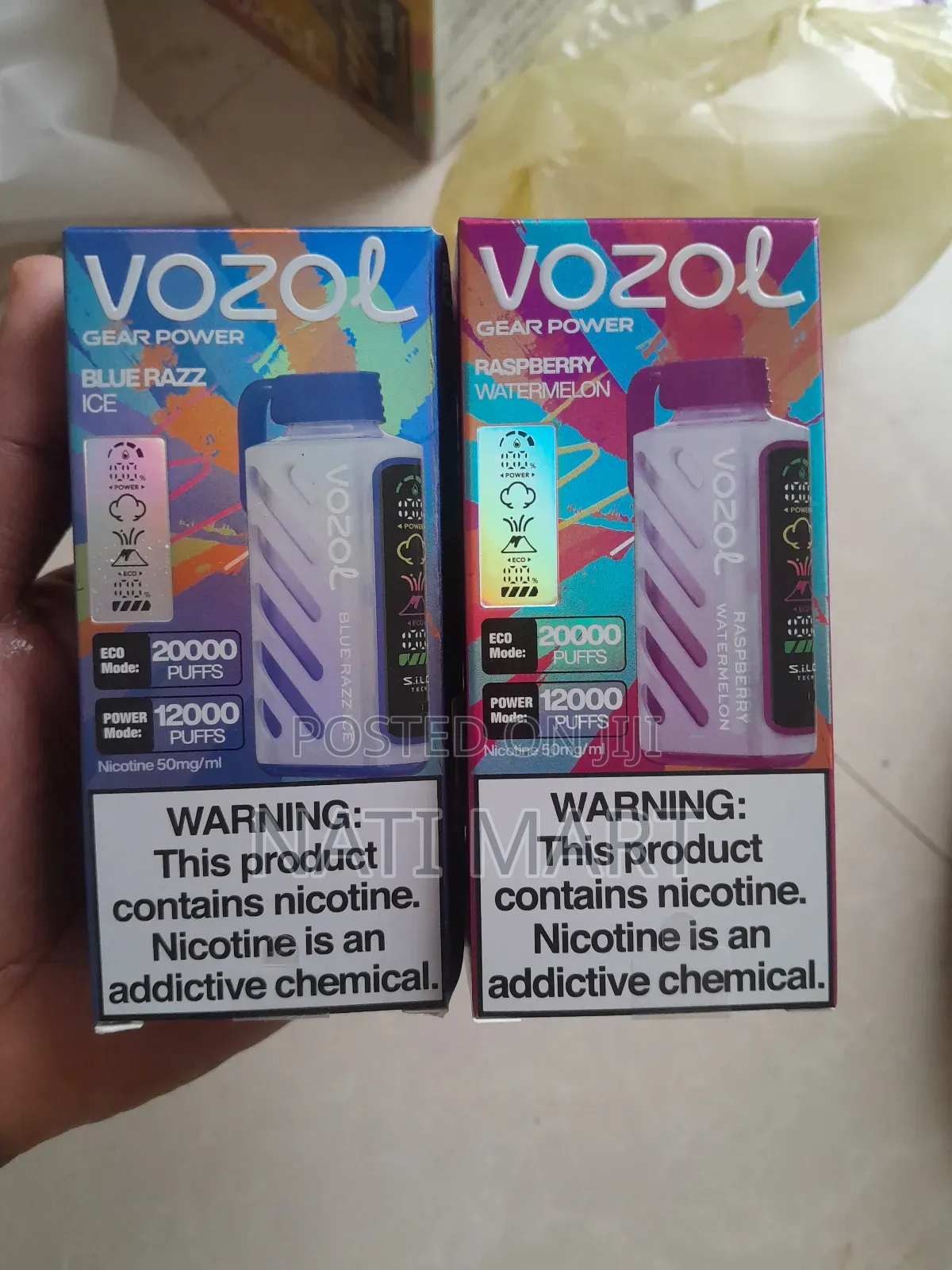 Vozol Vape 20,000 Blueraz Ice