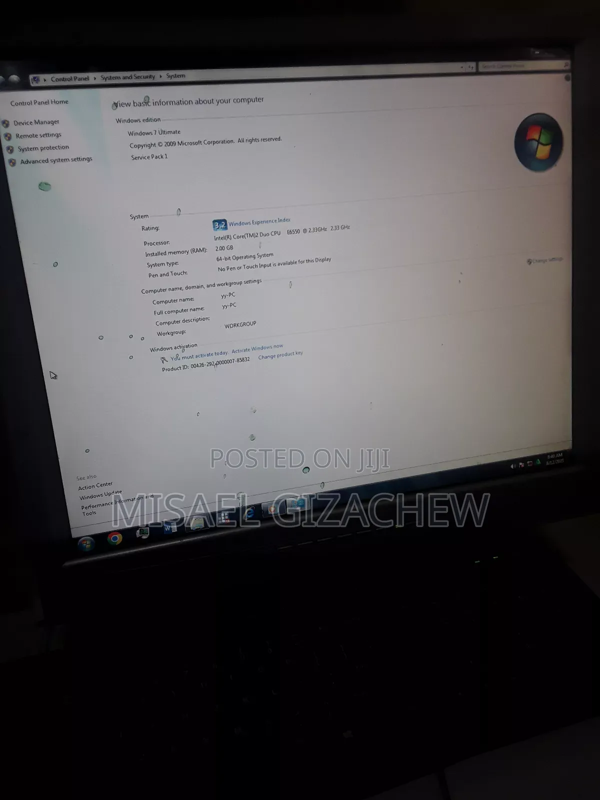 Desktop Computer Dell 2GB Intel Core 2 Duo HDD 160GB