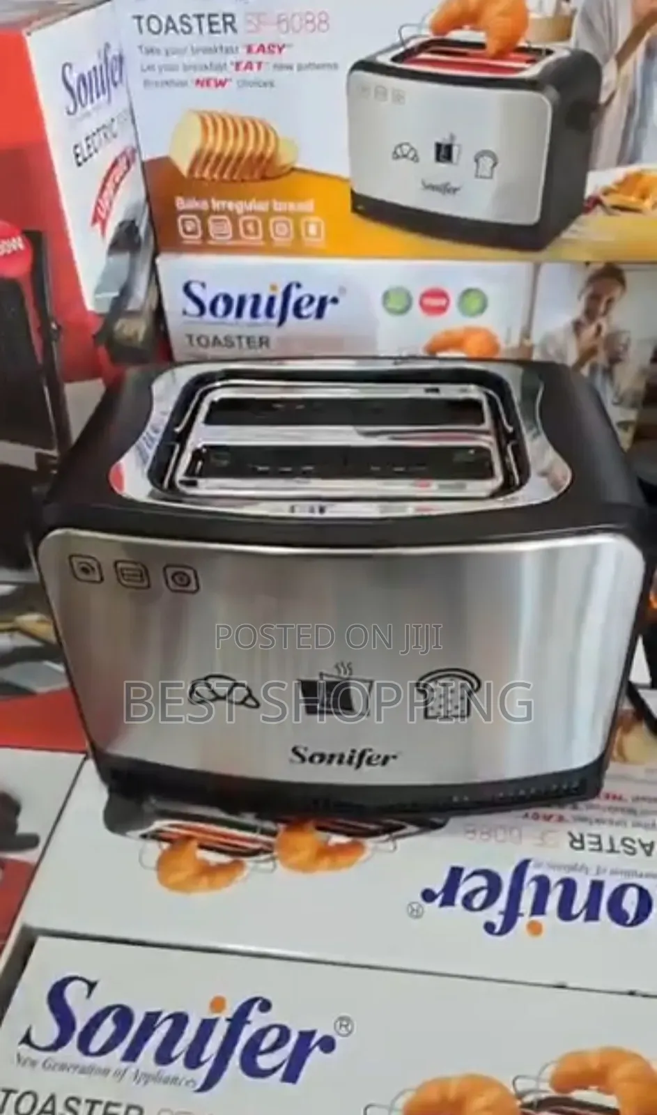 Sonifer Toaster 2-Slice Cool Touch Toaster
