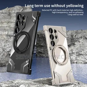 Aluminum Metal Frameless Case With Rotating Magnetic Ring Holder