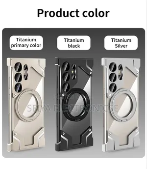 Aluminum Metal Frameless Case With Rotating Magnetic Ring Holder