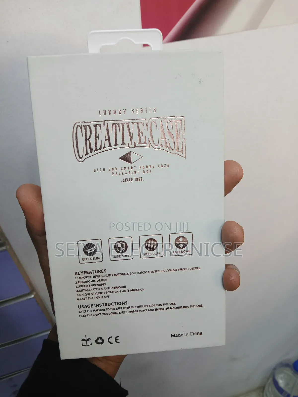 Aluminum Metal Frameless Case With Rotating Magnetic Ring Holder