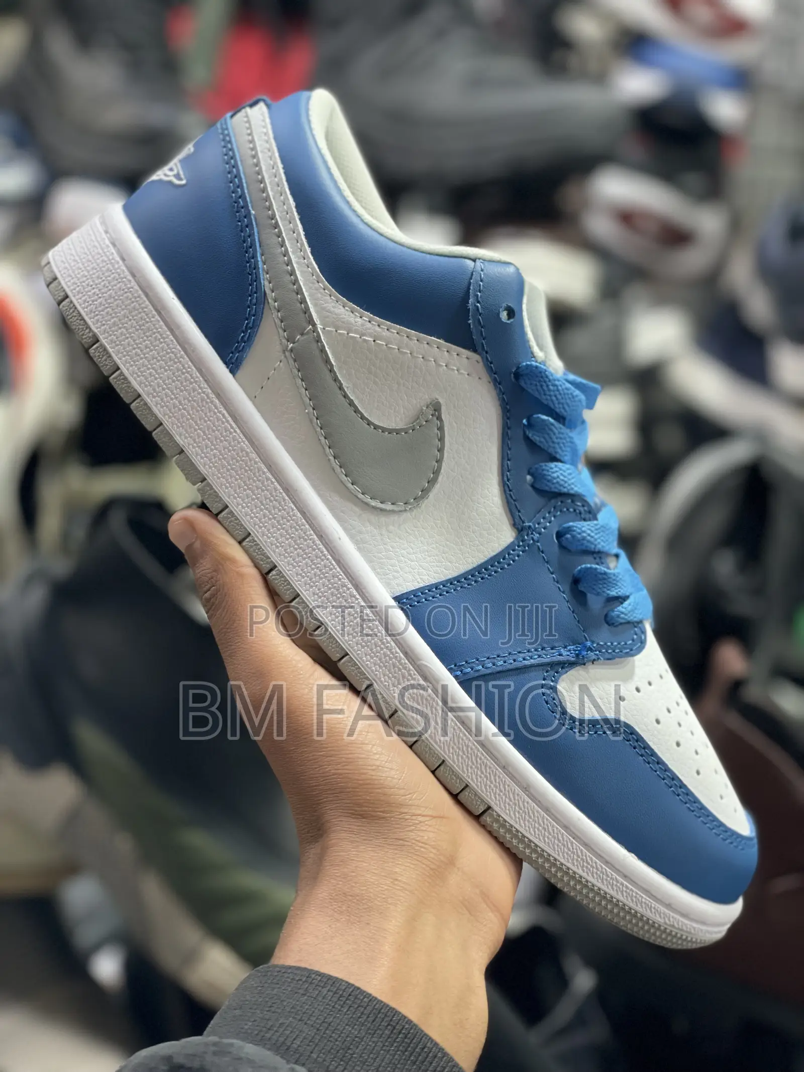 Low Dunk Jordan 1 Blue X White Trendy Stylish Footwear