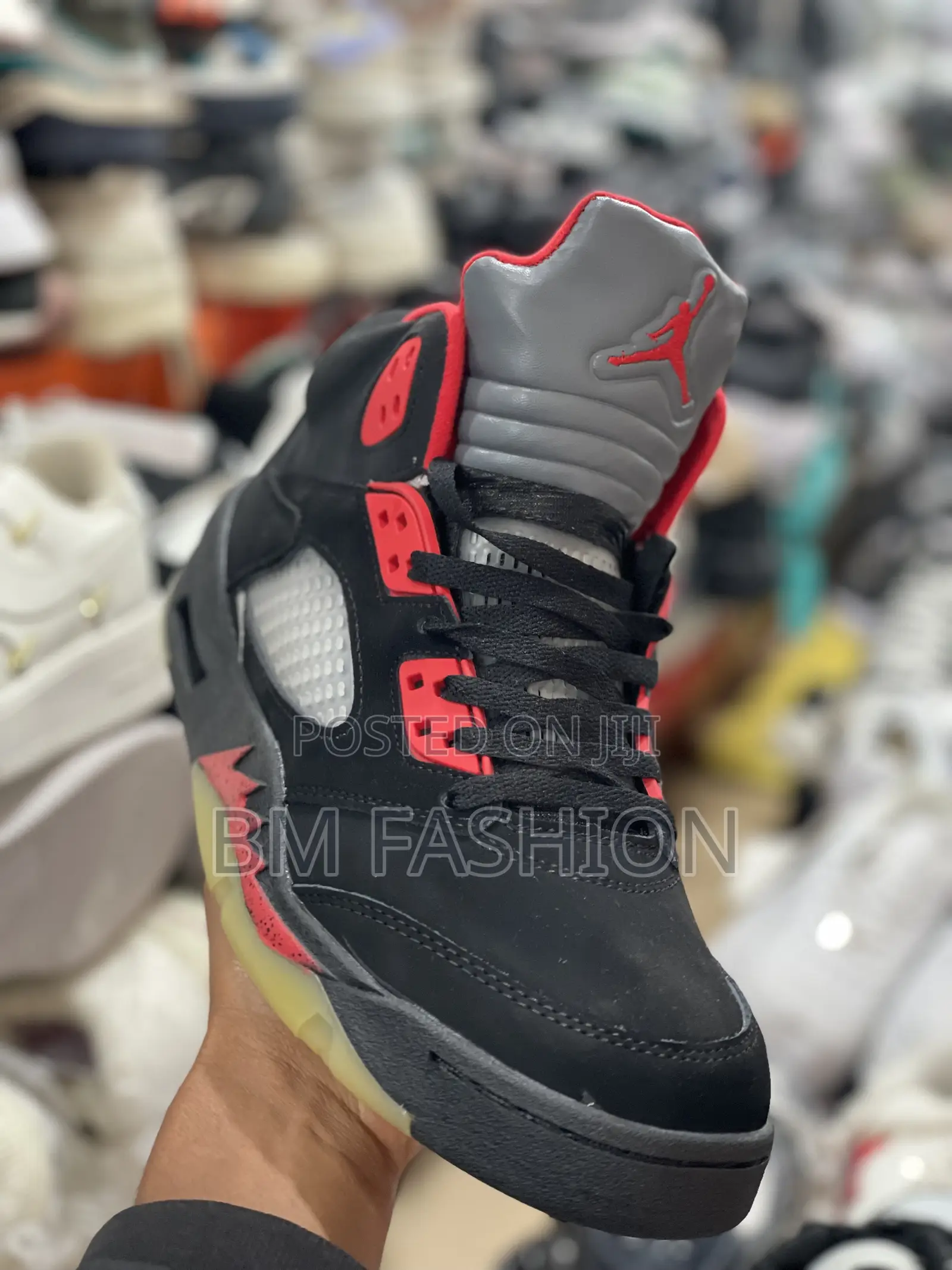 Jordan 5 Retro Racer Red X Black Dark Silver