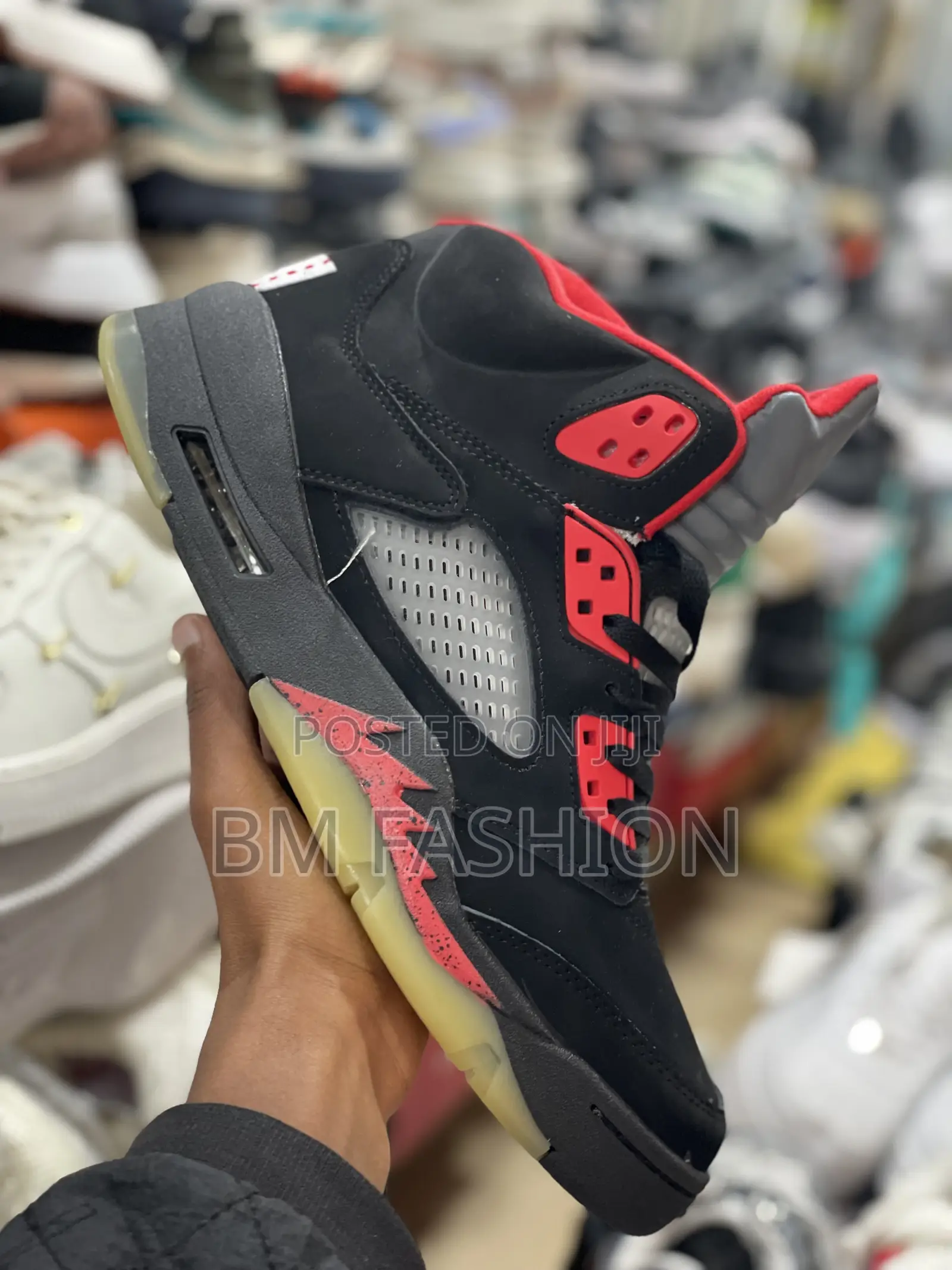 Jordan 5 Retro Racer Red X Black Dark Silver