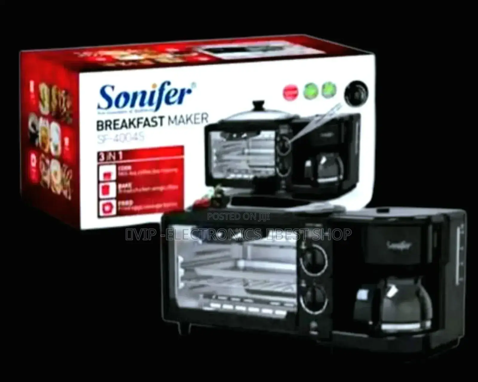 Sonifer Break Fast Maker 3.In.1 Oven Coffee