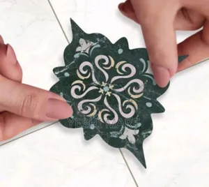 Photo - Dark Moroccan Pattern Tile Diagonal Stickers Self Adhesive Waterproof