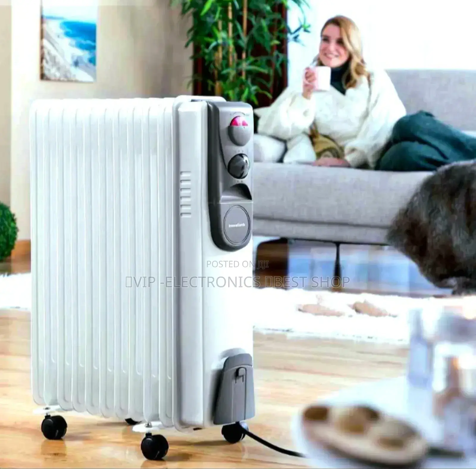 Nikura Room Heater Oil 9 Fin With Fan
