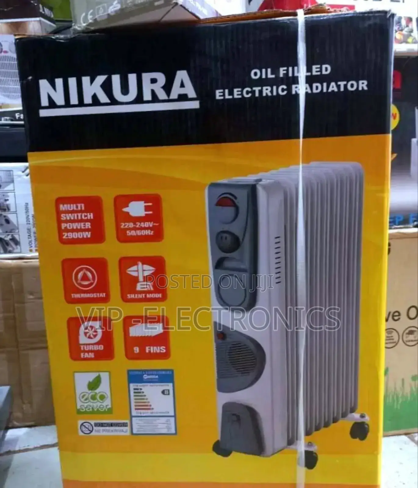 Nikura Room Heater Oil 9 Fin With Fan