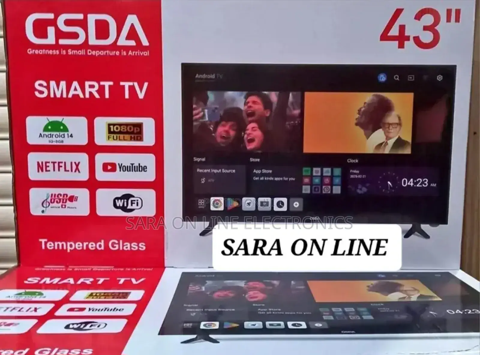 ■Gsda 43"■ New 2025 Smart Tv