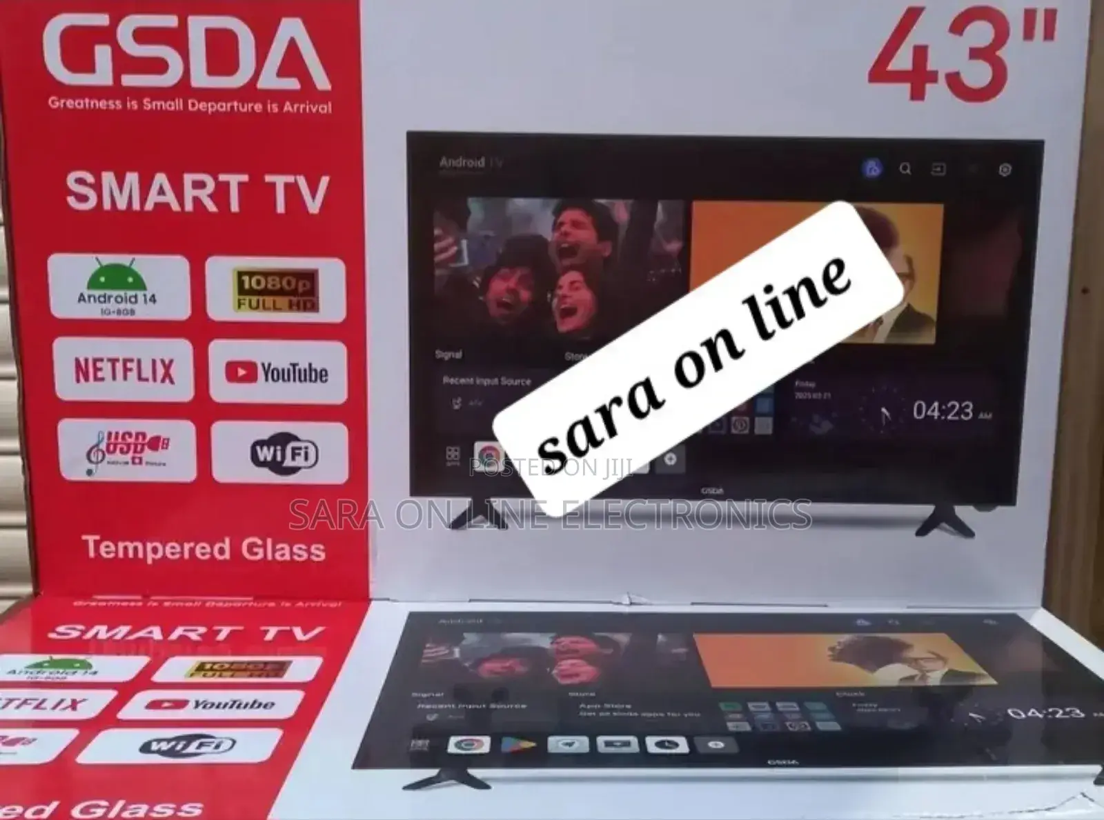 ■Gsda 43"■ New 2025 Smart Tv