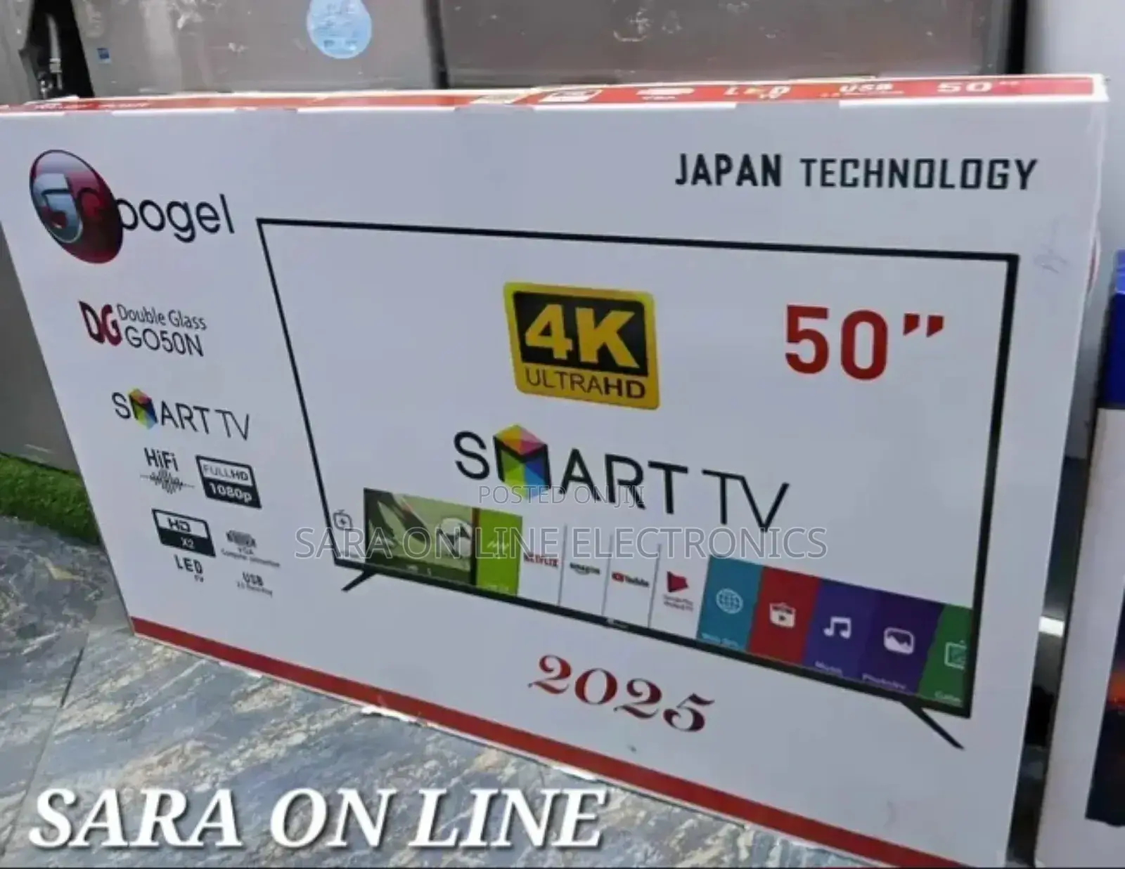 ●Google 50"● New Smart Tv Android 14.0 New 2025 Model
